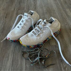 NWT NOBULL Wild Knit Runner Shoes White 8 39